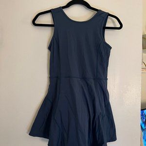 Turquoise High Neck Exercise Dress